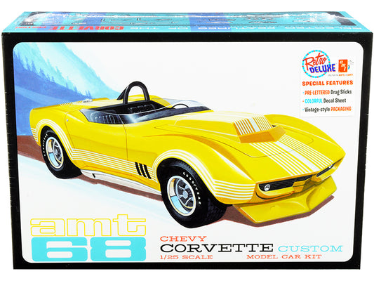 AMT Skill 2 Model Kit 1968 Chevrolet Corvette Custom 1/25 Scale Model by AMT