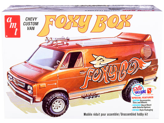AMT Skill 2 Model Kit Chevrolet Custom Van "Foxy Box" 1/25 Scale Model by AMT