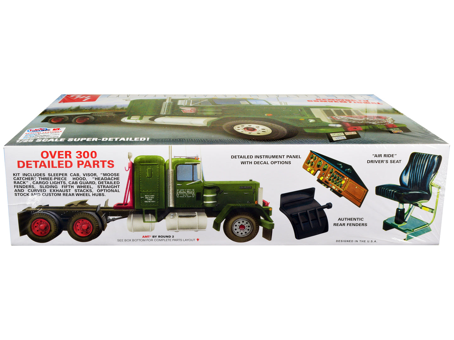 AMT Skill 3 Model Kit Kenworth Conventional Tractor "Alaskan Hauler" 1/25 Scale Model by AMT