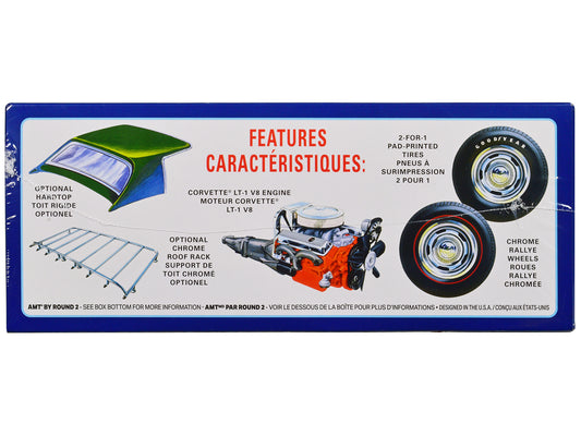 AMT Skill 2 Model Kit 1972 Chevrolet Corvette Roadster 1/25 Scale Model by AMT