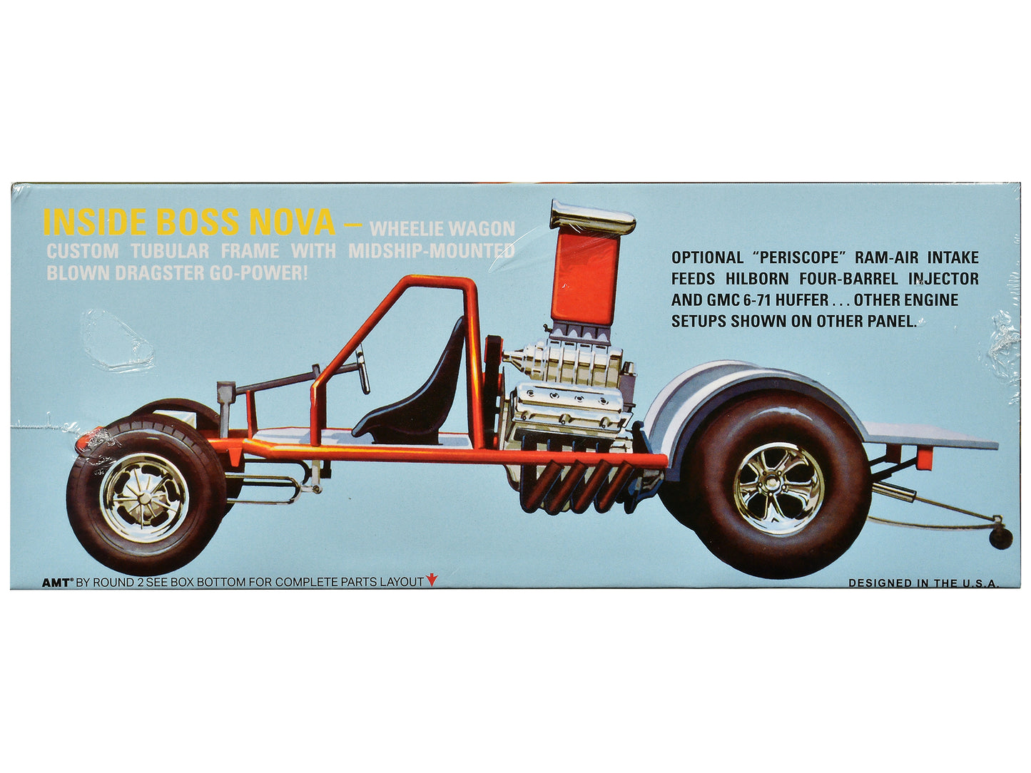 AMT Skill 2 Model Kit Boss Nova Funny Car 1/25 Scale Model by AMT