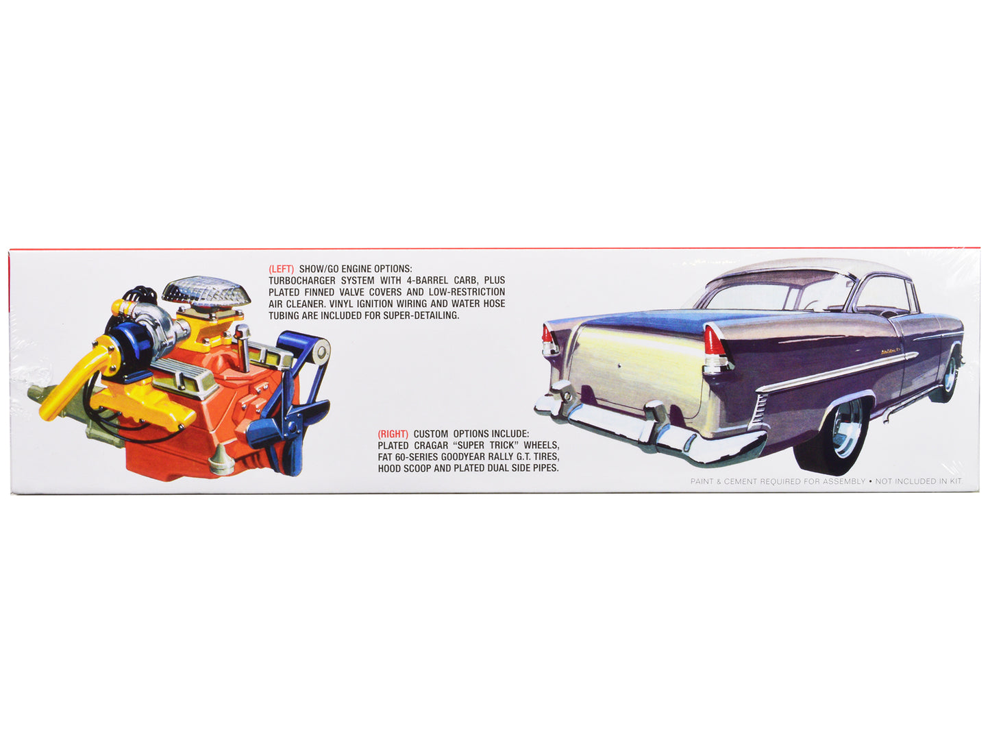 AMT Skill 3 Model Kit 1955 Chevrolet Bel Air Hardtop 1/16 Scale Model by AMT