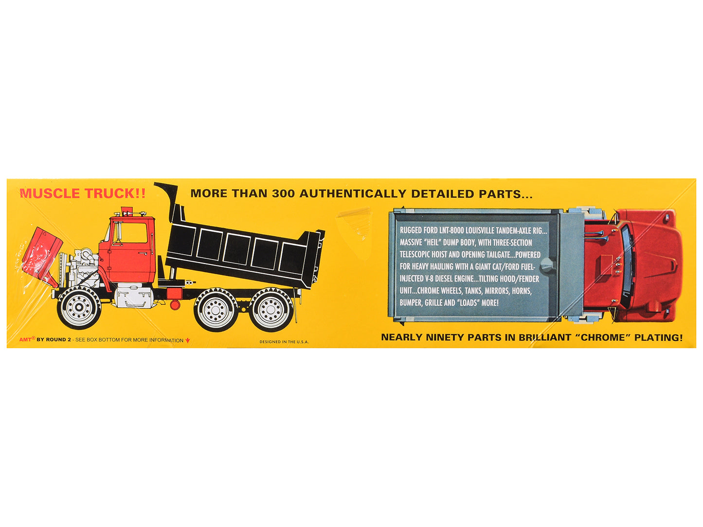 Skill 3 Model Kit Ford LNT-8000 Louisville Line Dump Truck 1/25 Scale Model by AMT