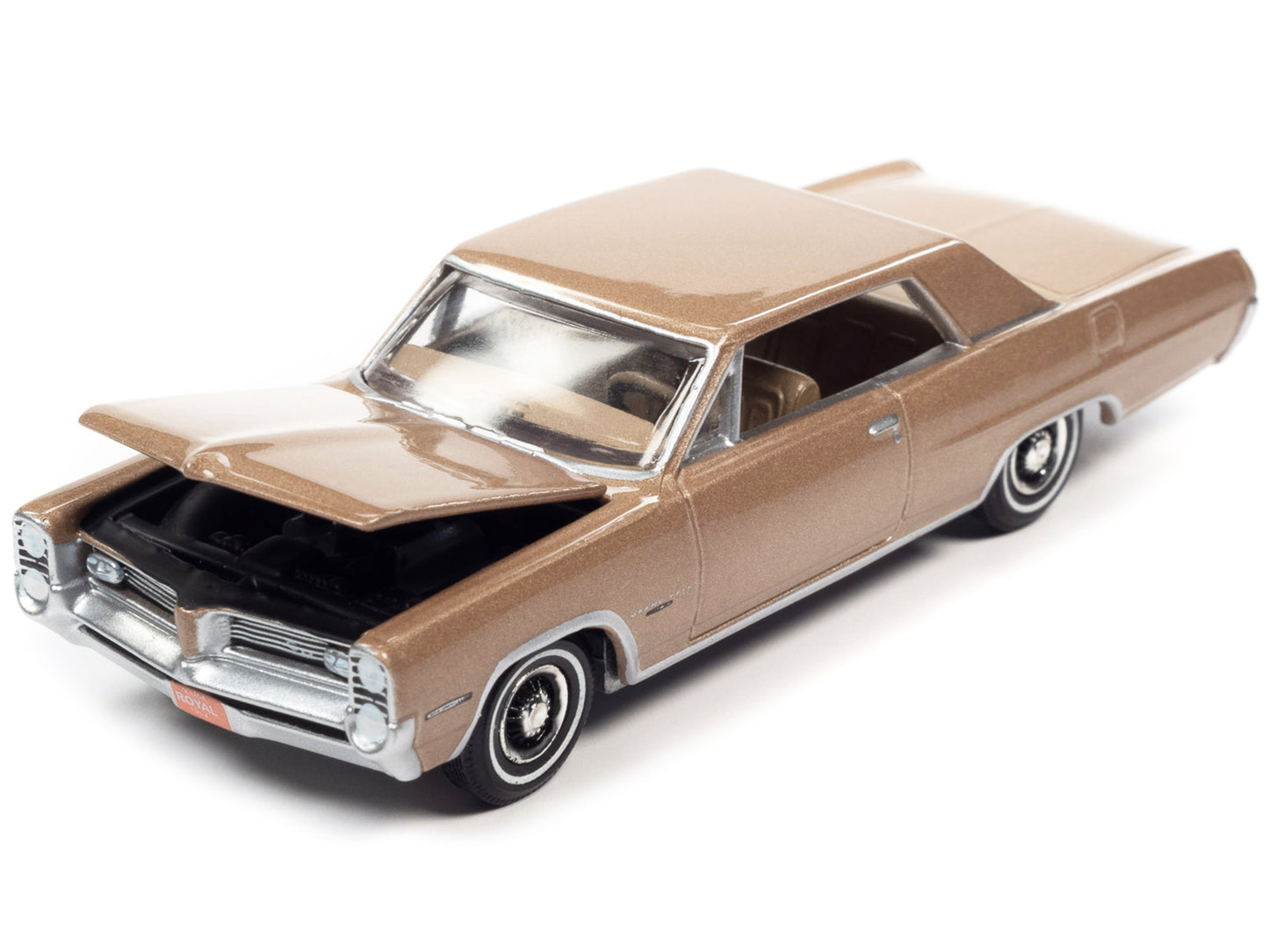 Autoworld 1964 Pontiac Grand Prix Royal Bobcat Saddle Bronze Metallic "Vintage Muscle" Limited Edition 1/64 Diecast Model Car by Auto World