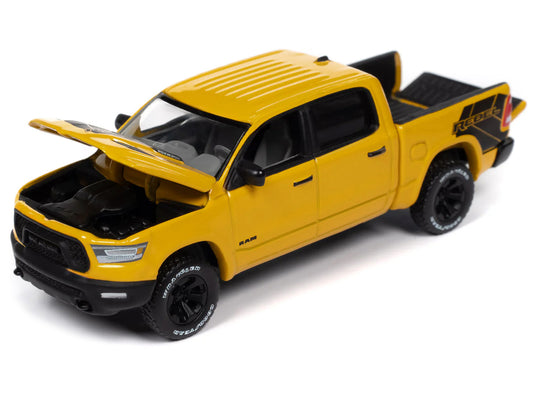Autoworld 2023 Ram 1500 Rebel Havoc Edition Pickup Truck Baja Yellow "Muscle Trucks" Series 1/64 Diecast Model Car by Auto World