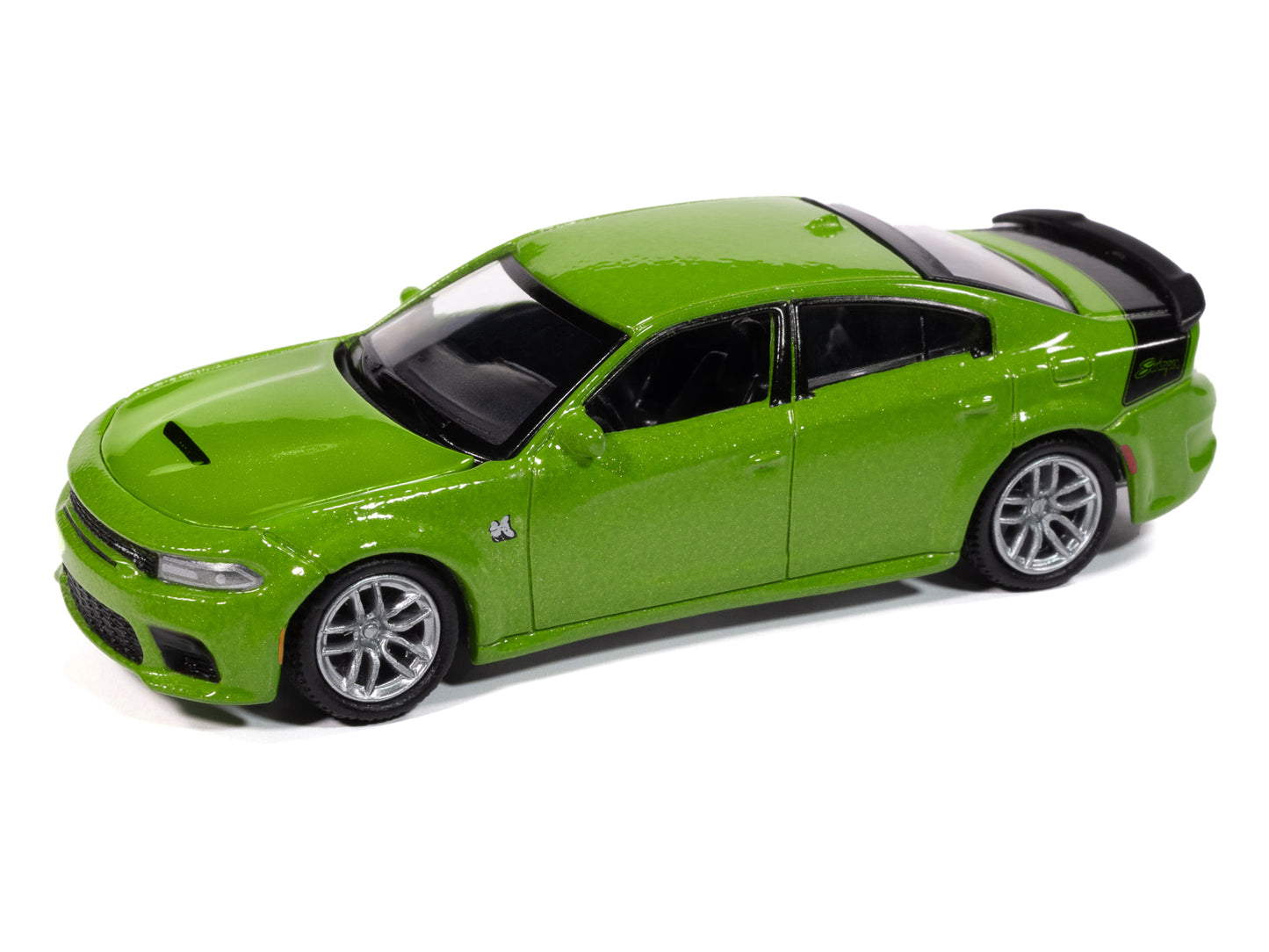 Autoworld 2023 Dodge Charger R/T Scat Pack Swinger Sublime Green Metallic "Modern Muscle" Series 1/64 Diecast Model Car by Auto World