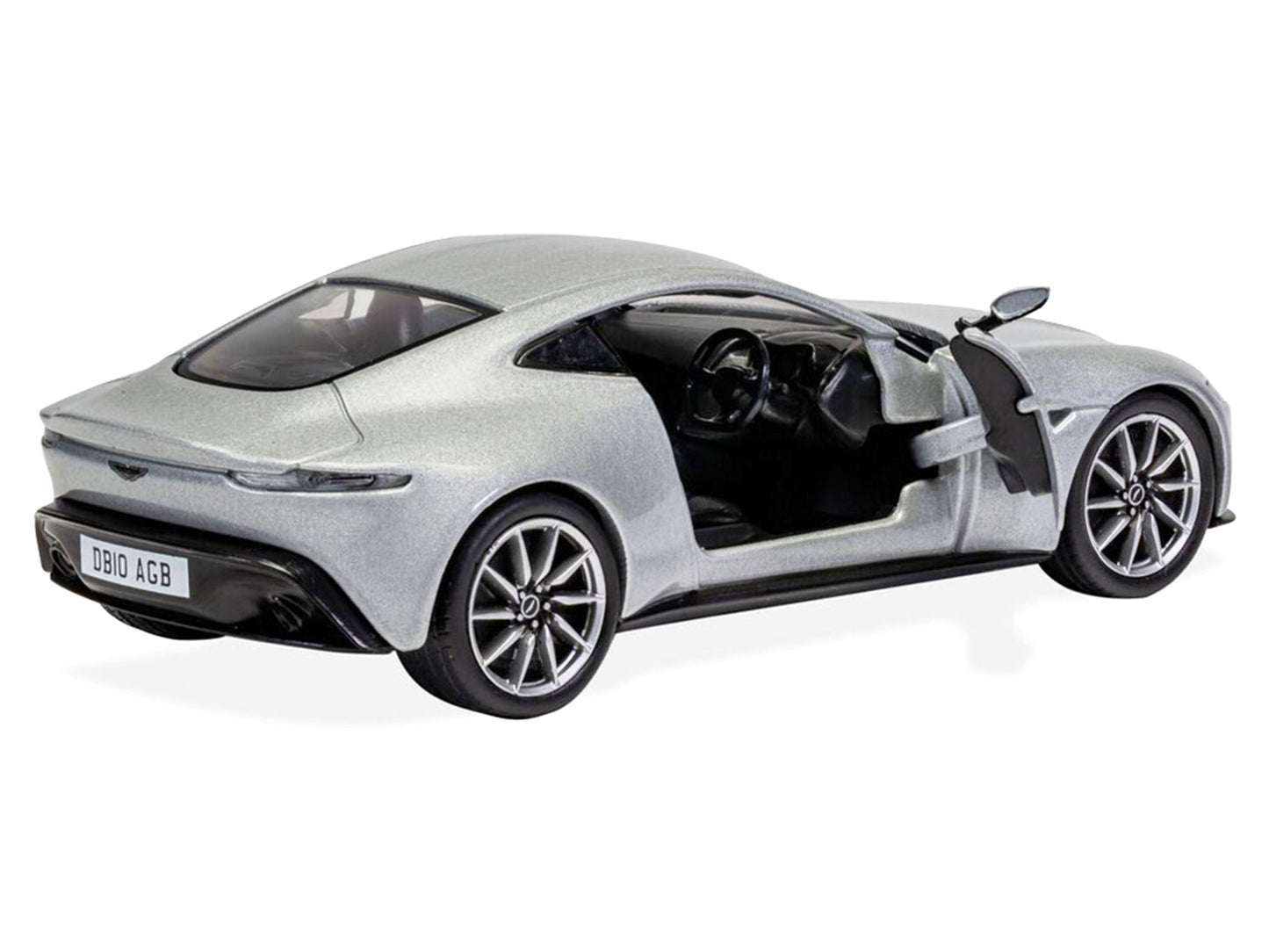 Aston Martin DB10 RHD (Right Hand Drive) Silver Metallic James Bond 007 "Spectre" (2015) Movie Diecast Model Car by Corgi