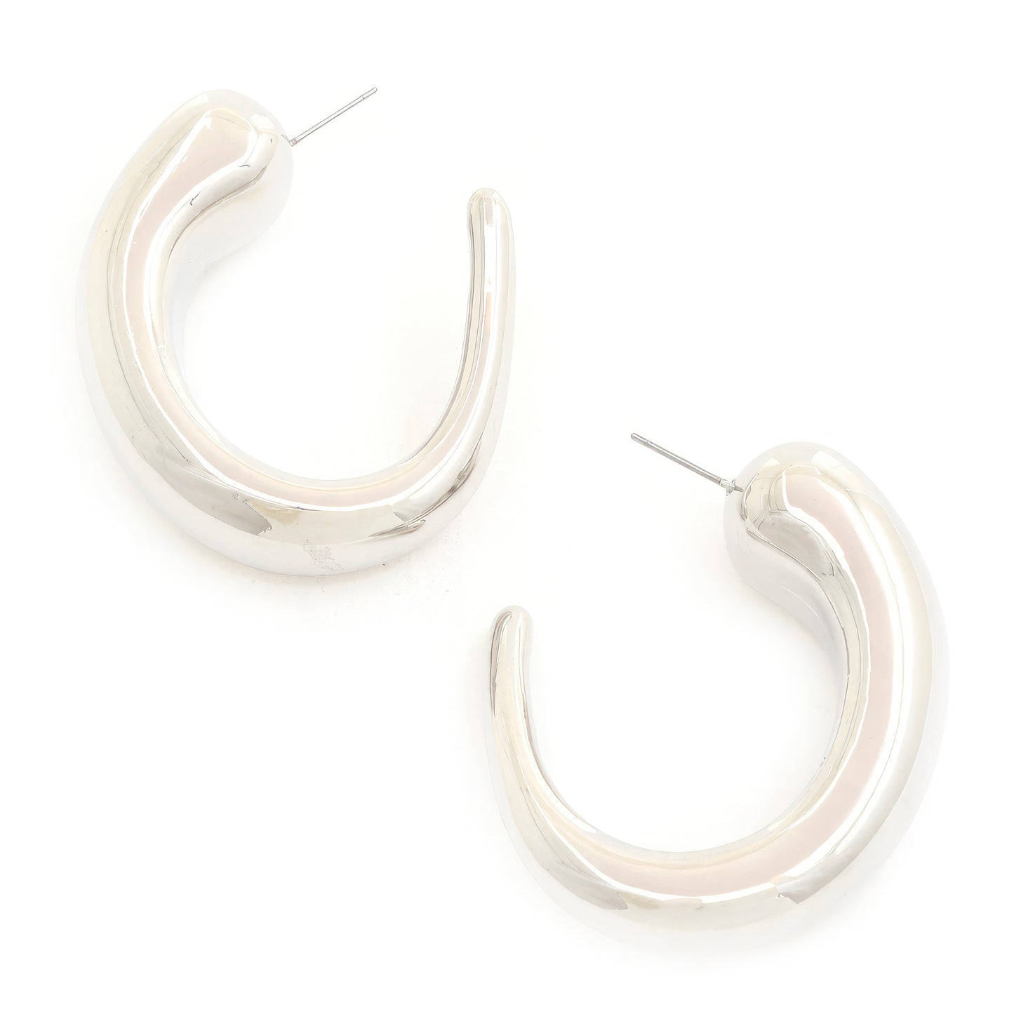 Metal Open Circle Earring