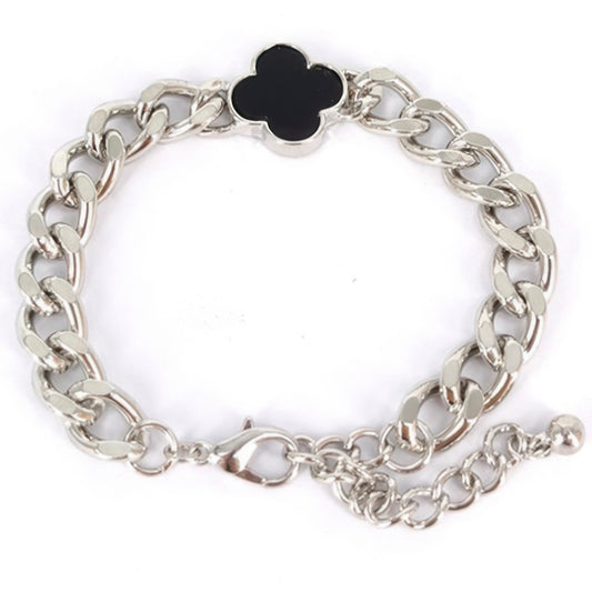 Clover Metal Chain Bracelet