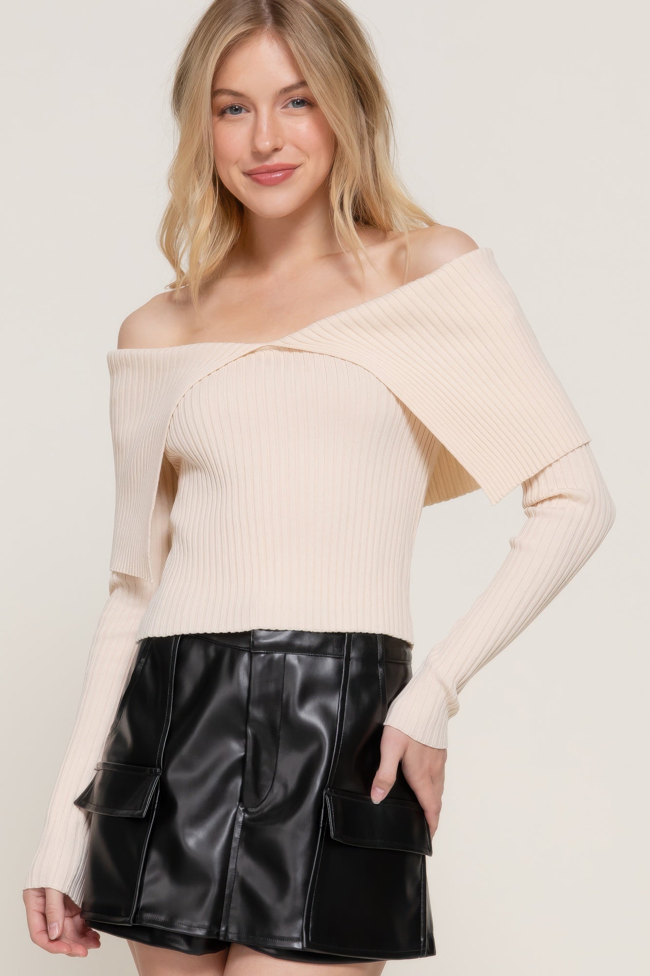 Long Slv Off The Shoulder Sweater