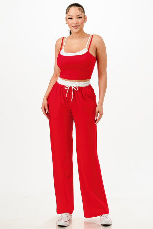 Tank Top And Sweatpant Set