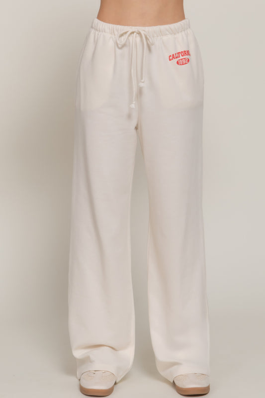 Waistband Print Detail Sweatpants