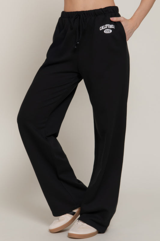Waistband Print Detail Sweatpants
