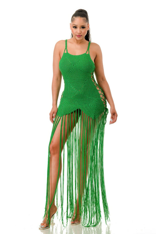 Crochet Dress Bottom Fringe