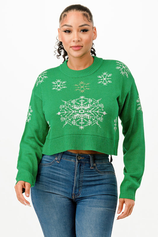 Cropped Christmas Sweater