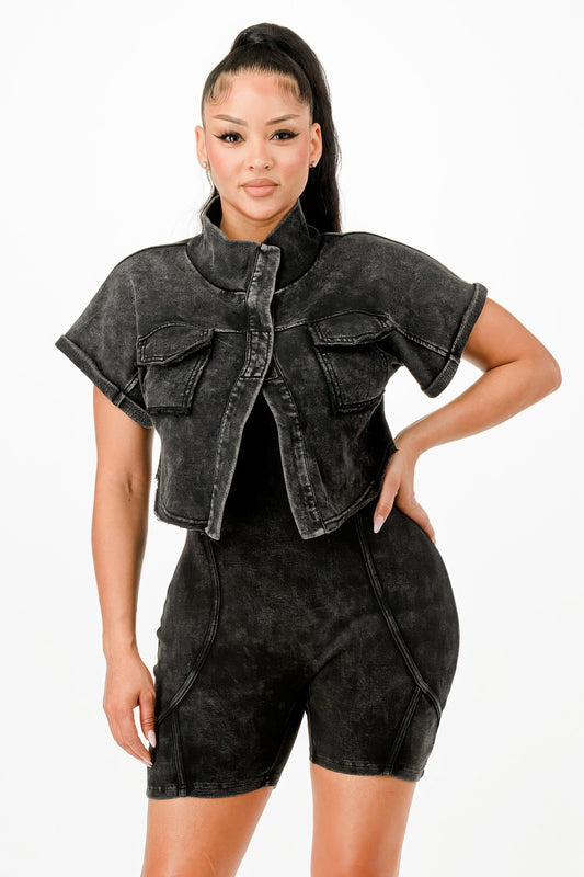 Romper And Matching Jacket Set