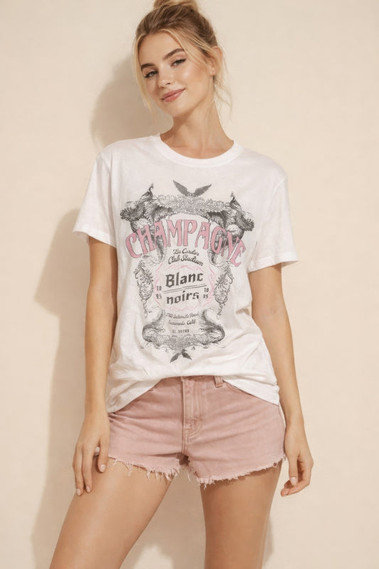 Champagne Rosé Crest Classic Tee
