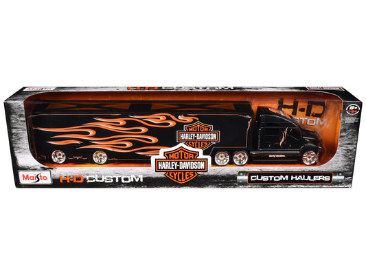 Maisto Harley Davidson Custom Hauler Trailer Black "Custom Haulers" Series 1/64 Diecast Model by Maisto