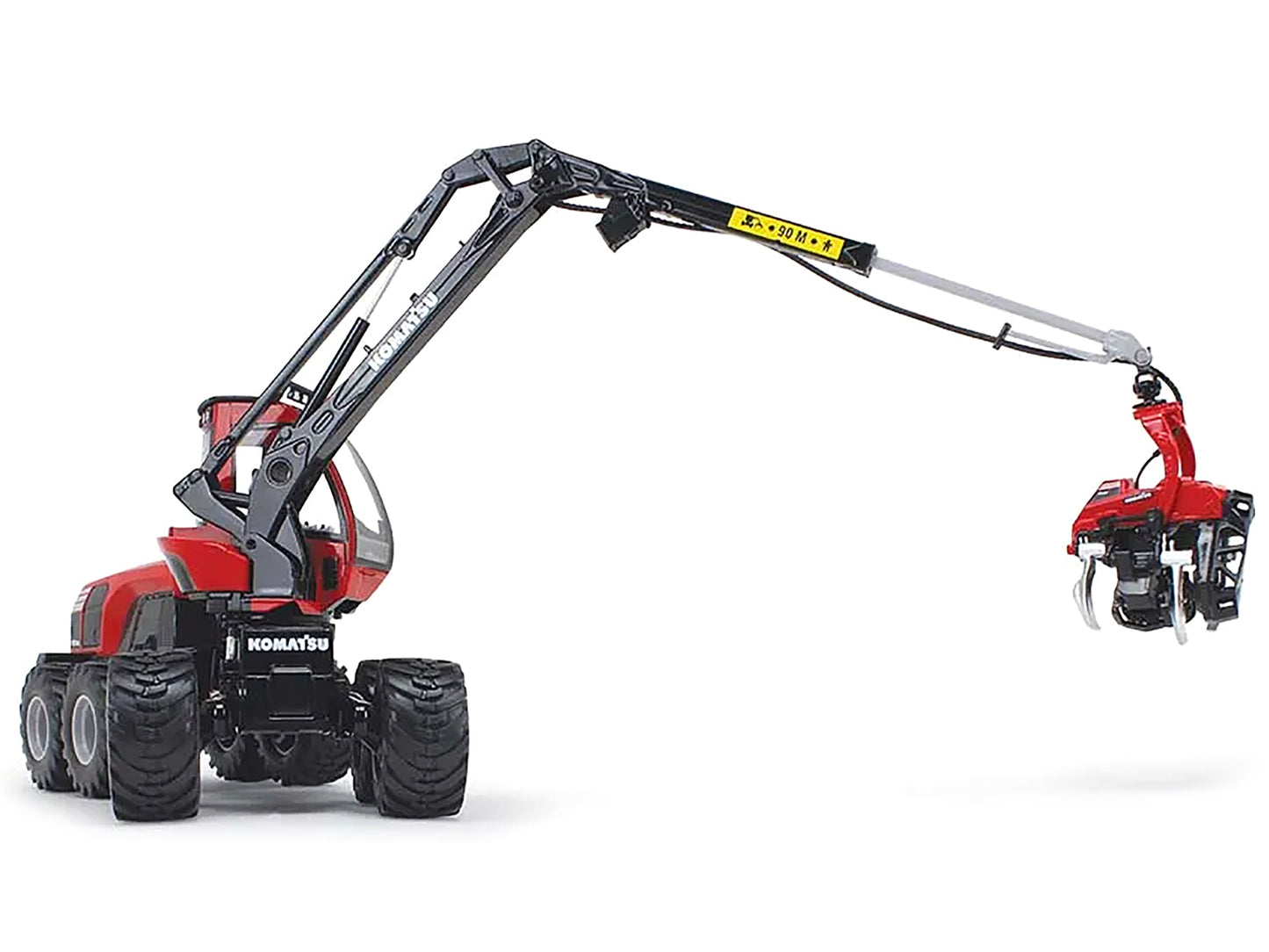 First Gear Komatsu 931XC.3 Harvester Red and Black 1/32 Diecast Model by First Gear