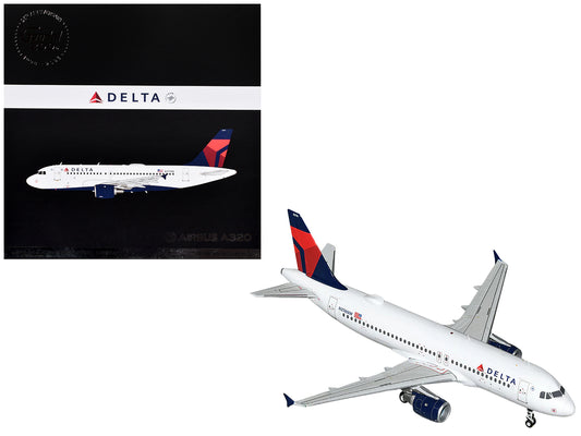GeminiJets Airbus A320 Commercial Aircraft "Delta Air Lines" (N376NW) White with Red and Blue Tail "Gemini 200" Series 1/200 Diecast Model Airplane by GeminiJets