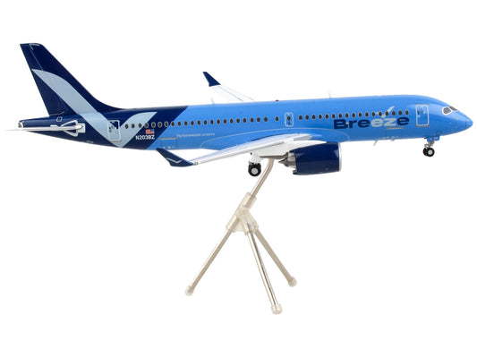 GeminiJets Embraer ERJ-195 Commercial Aircraft "Breeze Airways" Blue "Gemini 200" Series 1/200 Diecast Model Airplane by GeminiJets