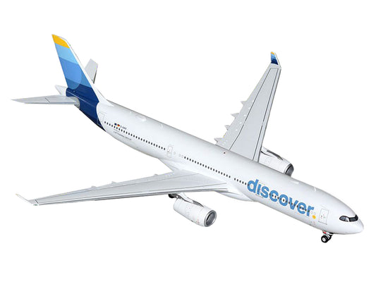 GeminiJets Airbus A330-300 Commercial Aircraft "Discover Airlines" (D-AIKK) White with Blue Tail "Gemini 200" Series 1/200 Diecast Model Airplane by GeminiJets