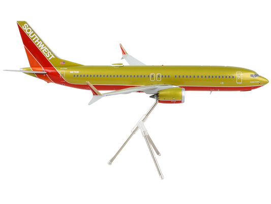 GeminiJets Boeing 737 MAX 8 Commercial Aircraft "Southwest Airlines" Gold and Red "Gemini 200" Series 1/200 Diecast Model Airplane by GeminiJets