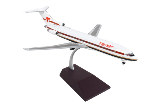 GeminiJets Boeing 727-200 Commercial Aircraft "Trump Shuttle" White with Red Stripes "Gemini 200" Series 1/200 Diecast Model Airplane by GeminiJets
