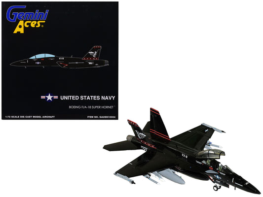 GeminiJets Boeing F/A-18 Super Hornet Fighter Aircraft "VX-9 Vampires" United States Navy "Gemini Aces" Series 1/72 Diecast Model Airplane by GeminiJets