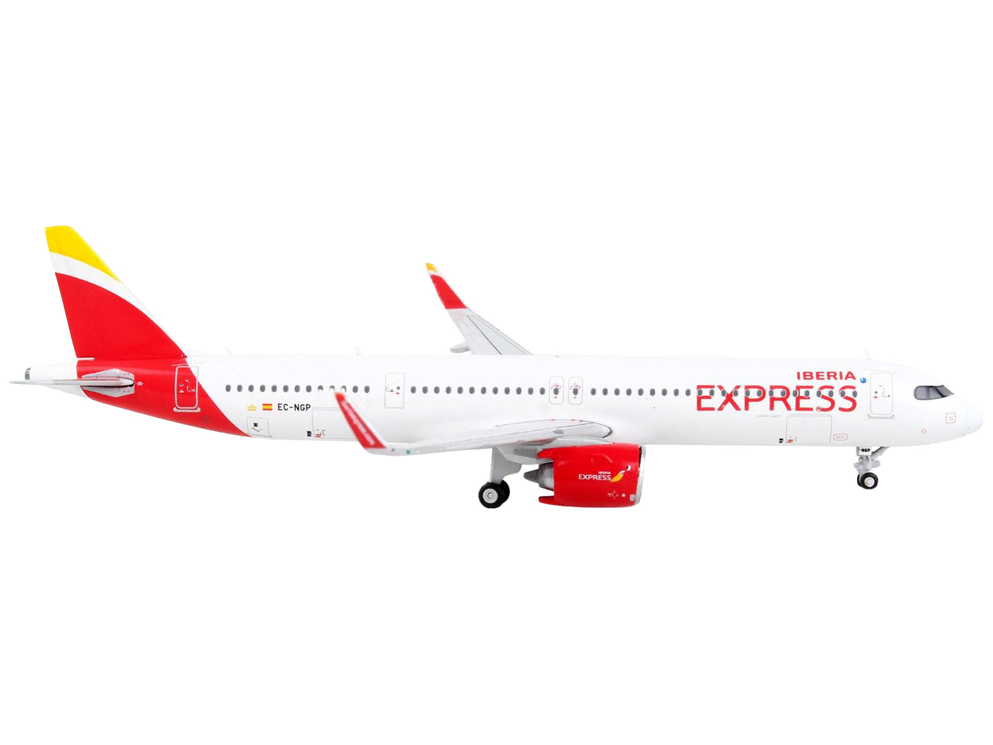 GeminiJets Airbus A321neo Commercial Aircraft "Iberia Express" White with Red Tail 1/400 Diecast Model Airplane by GeminiJets