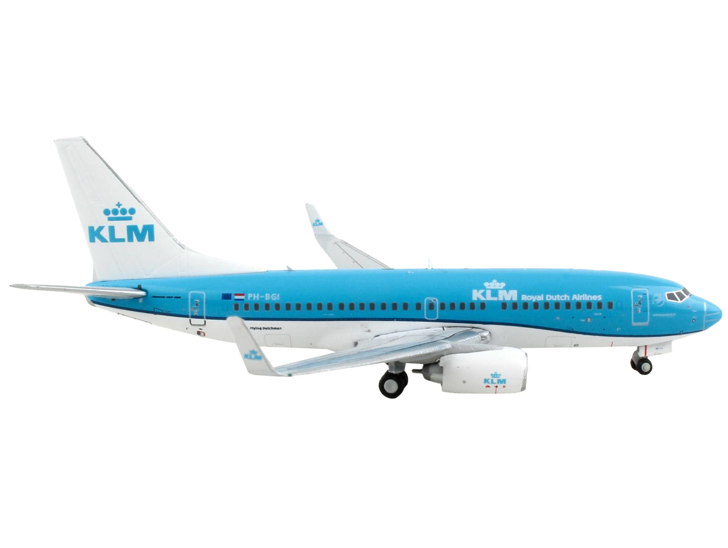 GeminiJets Boeing 737-700 Commercial Aircraft "KLM Royal Dutch Airlines" Blue and White 1/400 Diecast Model Airplane by GeminiJets