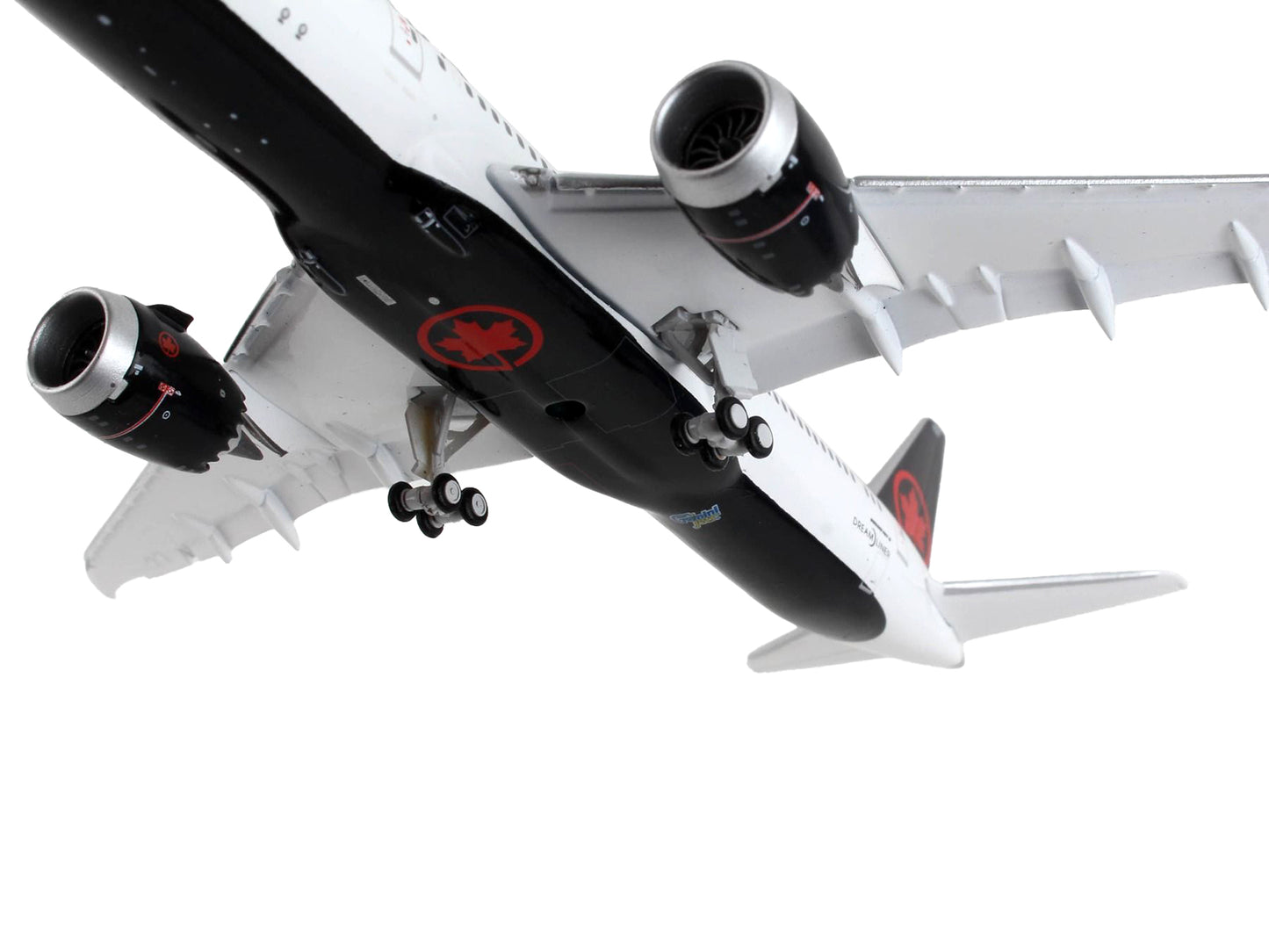 GeminiJets Boeing 787-9 Commercial Aircraft with Flaps Down "Air Canada" White with Black Tail 1/400 Diecast Model Airplane by GeminiJets