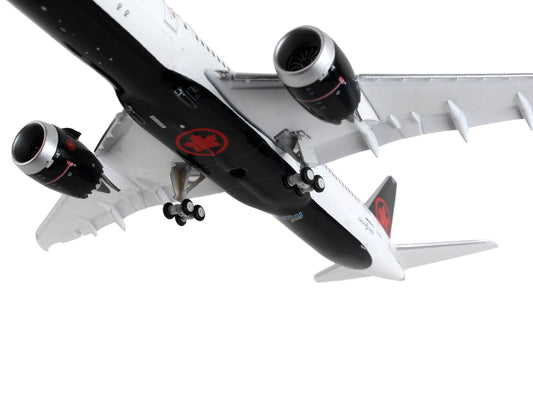 GeminiJets Boeing 787-9 Commercial Aircraft with Flaps Down "Air Canada" White with Black Tail 1/400 Diecast Model Airplane by GeminiJets