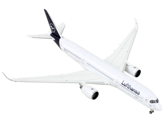 GeminiJets Airbus A350-900 Commercial Aircraft "Lufthansa - D-AIXP" White with Dark Blue Tail 1/400 Diecast Model Airplane by GeminiJets