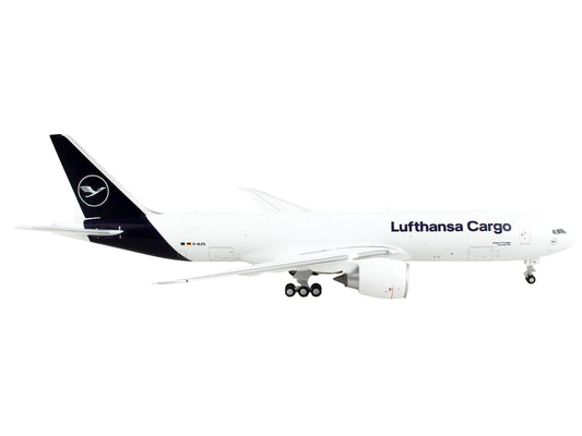 GeminiJets Boeing 777F Commercial Aircraft "Lufthansa Cargo" White with Dark Blue Tail 1/400 Diecast Model Airplane by GeminiJets