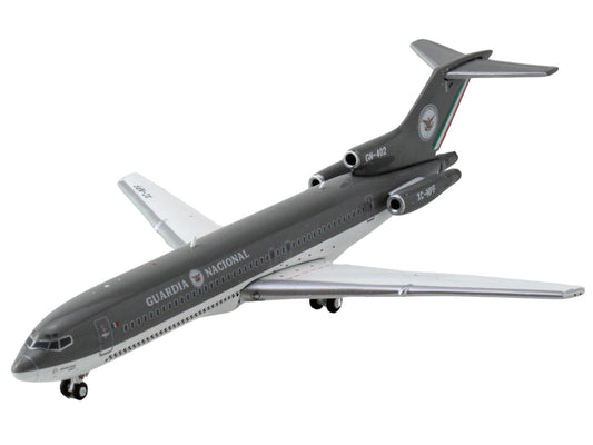 GeminiJets Boeing 727-200 Commercial Aircraft "Guardia Nacional - Mexico National Guard" (XC-NPF/GN-402) Gray 1/400 Diecast Model Airplane by GeminiJets