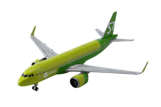 GeminiJets Airbus A320neo Commercial Aircraft "S7 Airlines" (RA-73428) Green Two-Tone 1/400 Diecast Model Airplane by GeminiJets