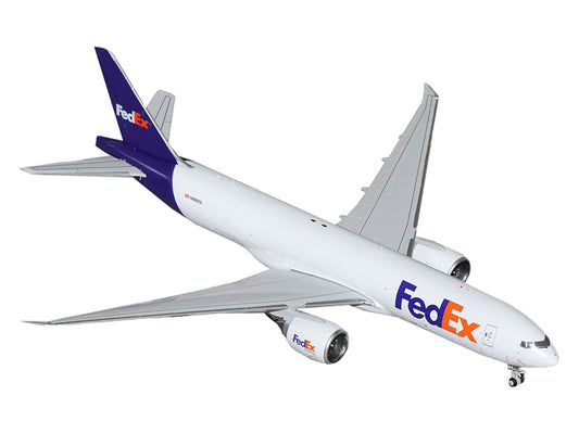 GeminiJets Boeing 777F Commercial Aircraft "FedEx (Federal Express)" (N895FD) White with Purple Tail 1/400 Diecast Model Airplane by GeminiJets