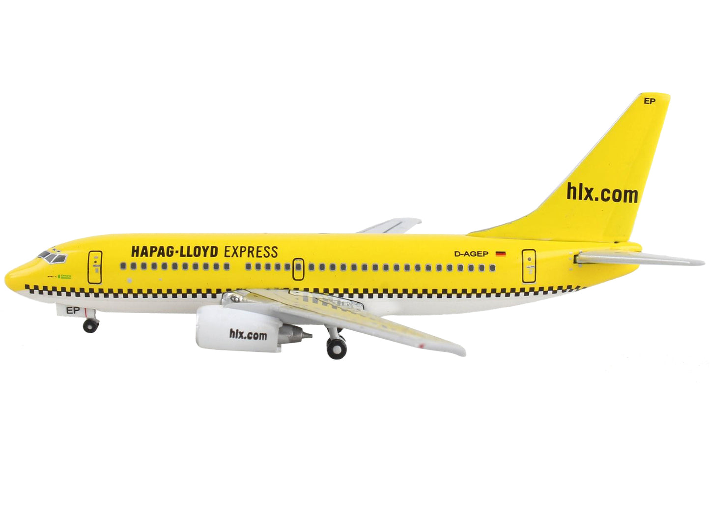 GeminiJets Boeing 737-700 Commercial Aircraft "Hapag-Lloyd" Yellow 1/400 Diecast Model Airplane by GeminiJets
