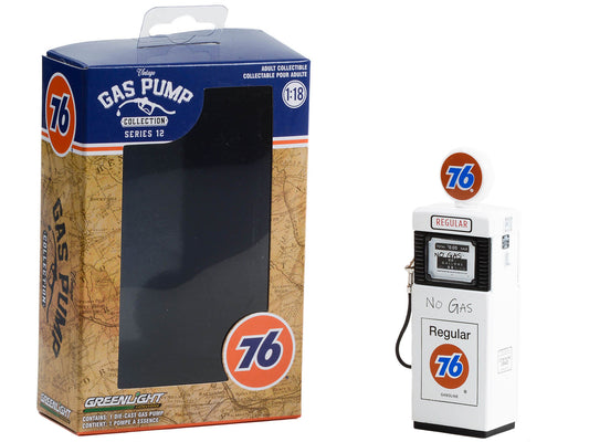 Greenlight 1951 Wayne 505 Gas Pump "Union 76 Regular Gasoline" "No Gas" White "Vintage Gas Pumps" Series 12 1/18 Diecast Model by Greenlight