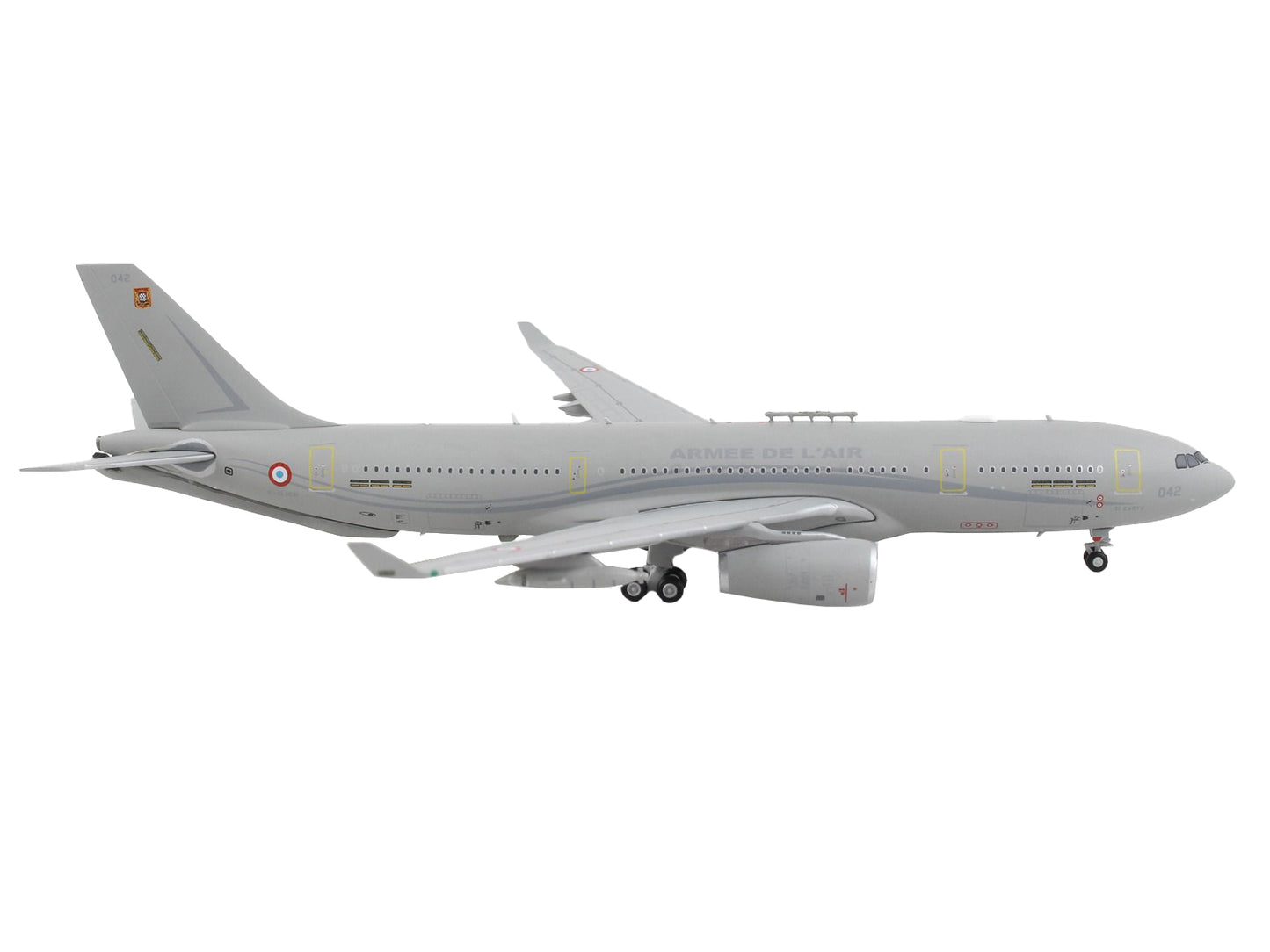 GeminiJets Airbus A330 MRTT Tanker Aircraft "Armee de l'Air - French Air Force" Gray "Gemini Macs" Series 1/400 Diecast Model Airplane by GeminiJets