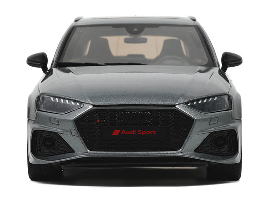 GT Spirit Audi RS 4 Competition Gray Metallic 1/18 Model Car by GT Spirit
