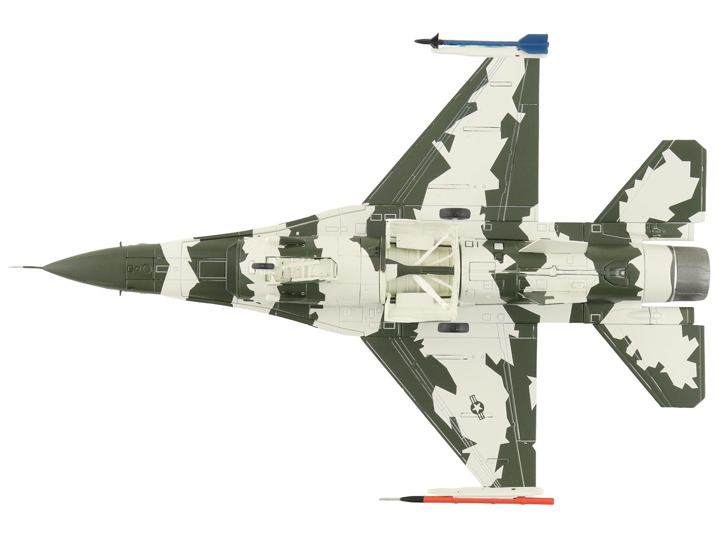 General Dynamics F-16N Fighting Falcon Fighter Aircraft "163269 U.S. Navy Fighter Weapons School" (1990s) United States Marine Corps "Air Power Series" 1/72 Diecast Model by Hobby Master