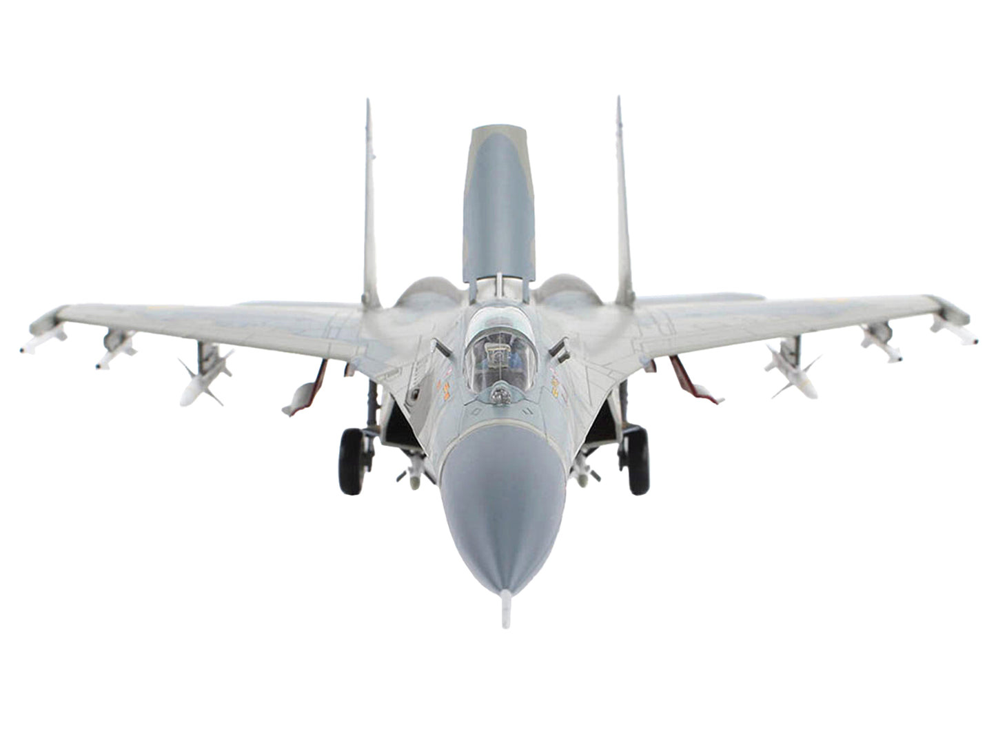 Hobby Master Sukhoi Su-27 Flanker Fighter Aircraft "Compass Ghost Grey Scheme" (2023) Ukrainian Air Force "Air Power Series" 1/72 Diecast Model by Hobby Master