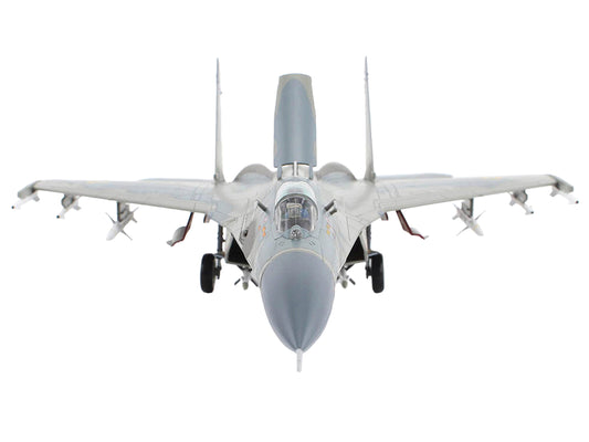 Hobby Master Sukhoi Su-27 Flanker Fighter Aircraft "Compass Ghost Grey Scheme" (2023) Ukrainian Air Force "Air Power Series" 1/72 Diecast Model by Hobby Master