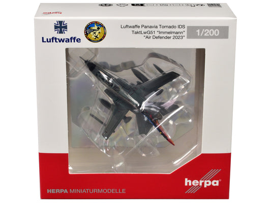 Herpa Panavia Tornado IDS Aircraft "Tactical Air Wing 51 Air Defender 2023" German Luftwaffe 1/200 Diecast Model Airplane by Herpa
