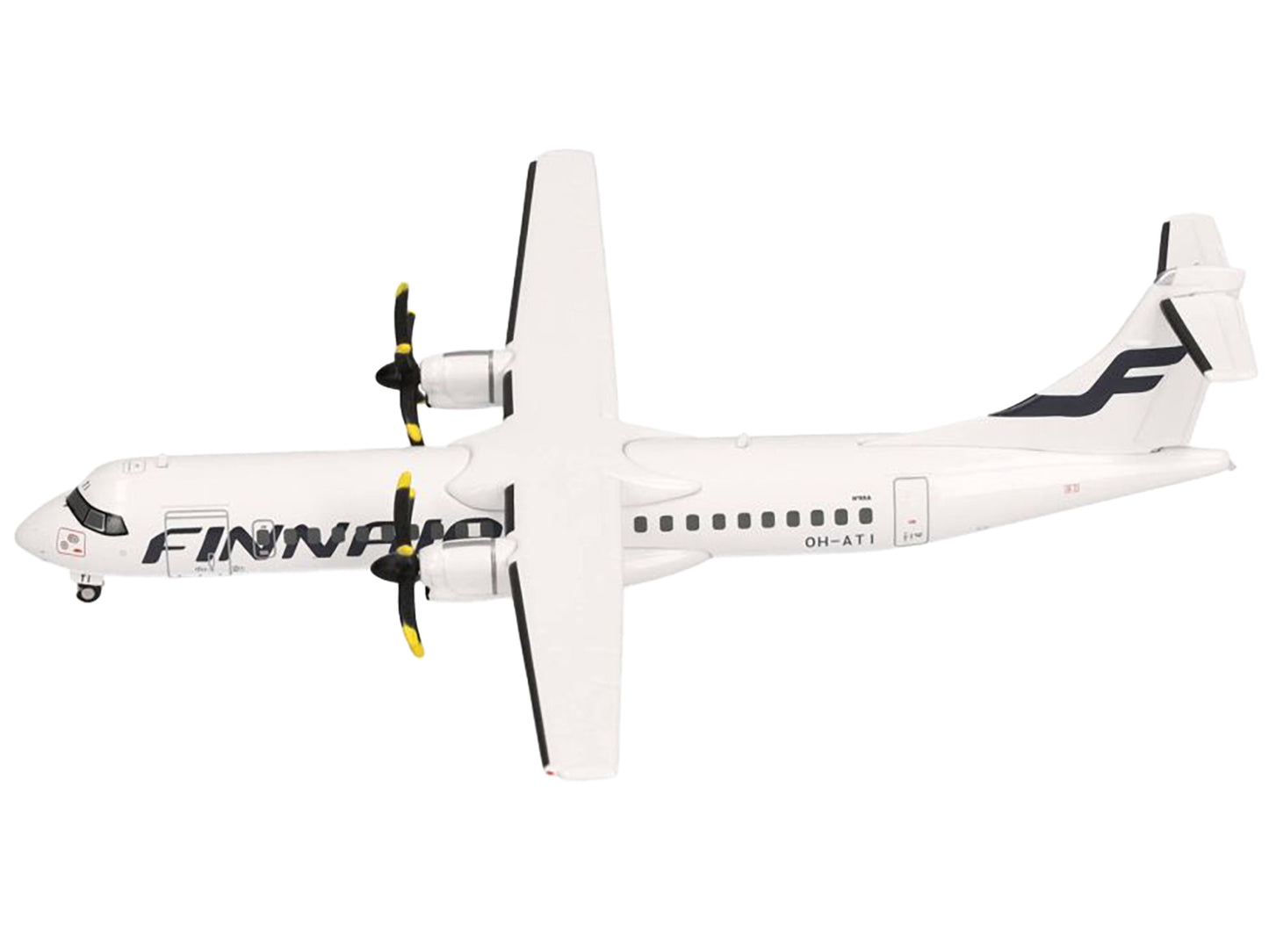 Herpa ATR 72-500 Commercial Aircraft "FinnAir" (OH-ATI) White 1/200 Diecast Model Airplane by Herpa