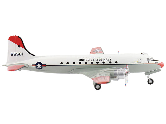 Hobby Master Douglas C-54Q Skymaster Transport Aircraft "US Navy Test Pilot School" (1973) United States Navy "Airliner Series" 1/200 Diecast Model by Hobby Master