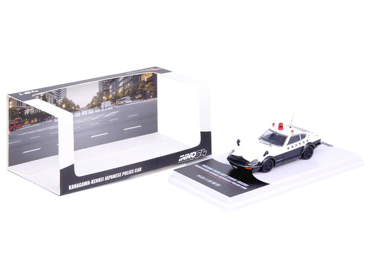 Inno Models Nissan Fairlady 240ZG (HS30) RHD (Right Hand Drive) Black and White "Japanese Police" 1/64 Diecast Model Car by Inno Models