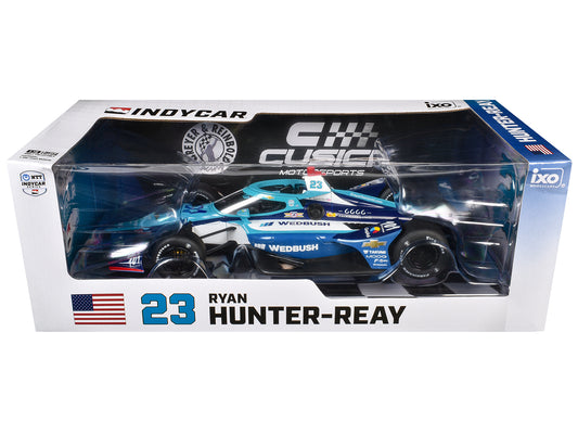 Dallara IndyCar #23 Ryan Hunter-Reay "Wedbush" Dreyer & Reinbold Racing - Cusick Motorsports "NTT IndyCar Series" (2025) 1/18 Diecast Model by IXO Models